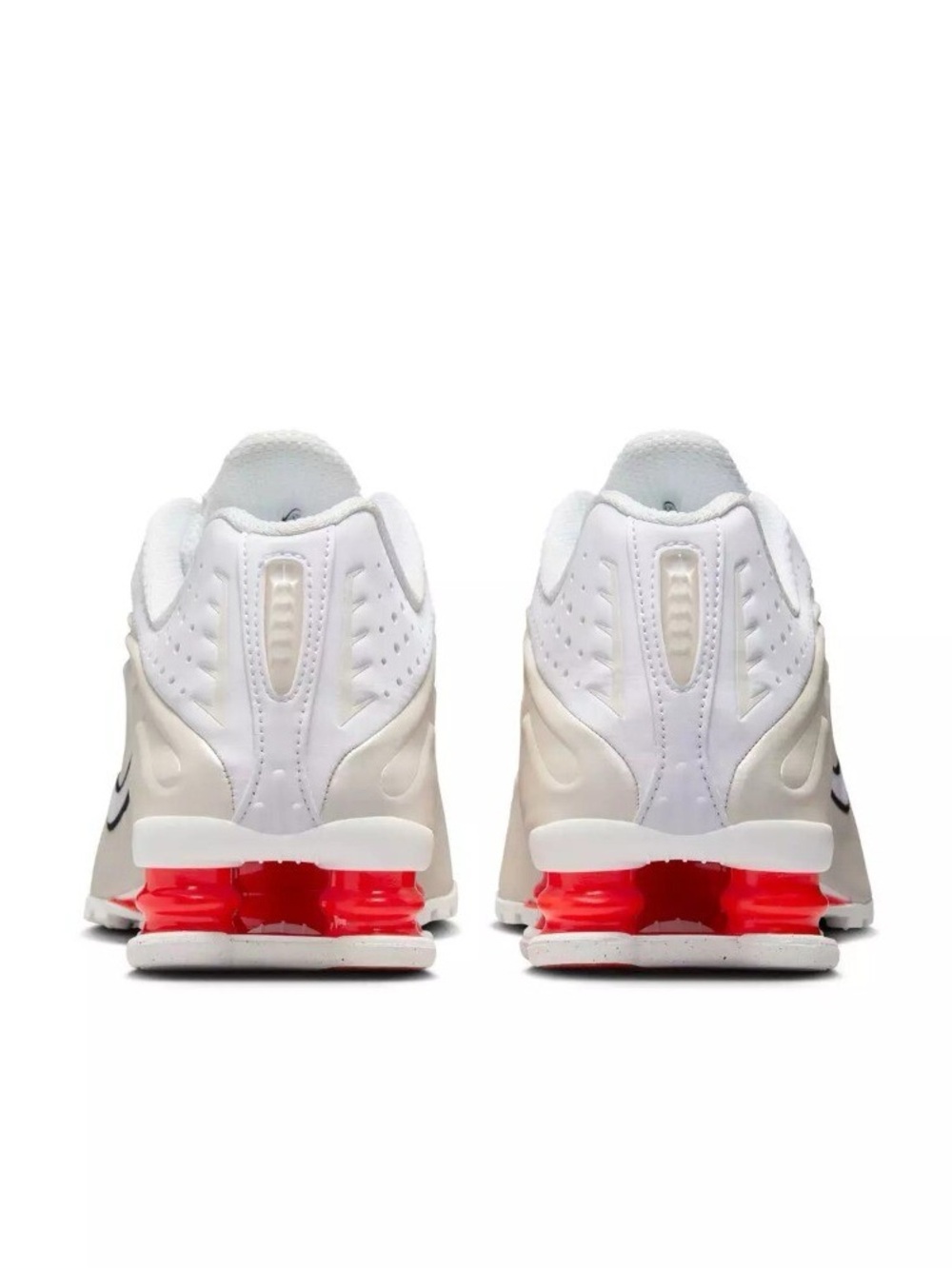 Nike womens shox R4 White Phantom Picante Red Sneaker Size 6 or 4.5 Youth BNIB - Picture 6 of 7